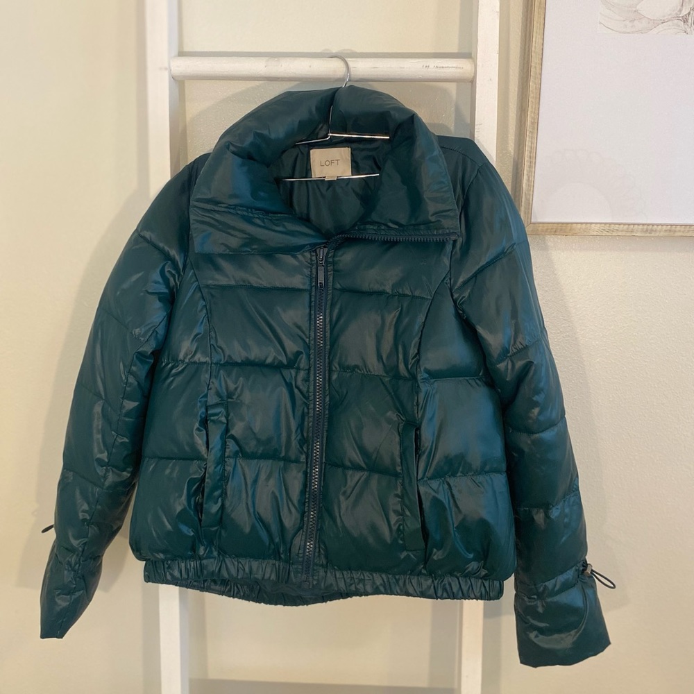 XS LOFT puffer jacket | teal